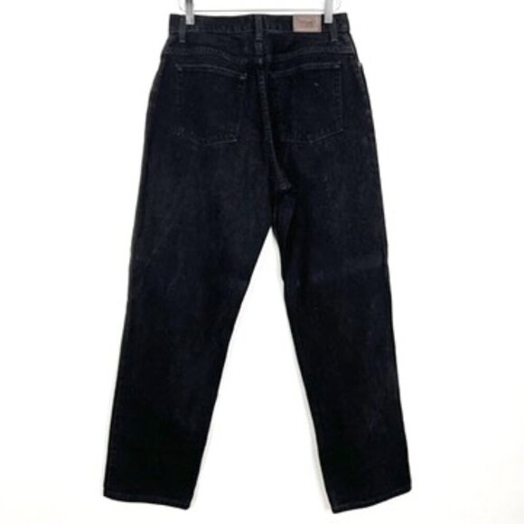Vintage L.L. Bean Jeans Womens Size 12MT Black Double L Relaxed Fit Rigid Denim - Picture 14 of 15